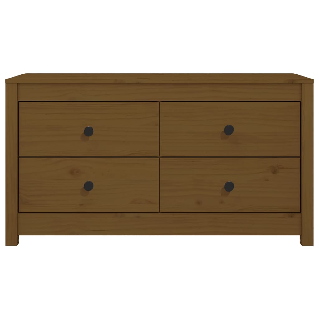 vidaXL Dulap lateral, maro miere, 100x40x54 cm, lemn masiv de pin