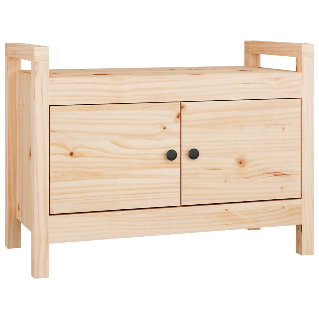 vidaXL Bancă de hol, 80x40x60 cm, lemn masiv pin vidaXL Bancă de hol, 80x40x60 cm, lemn masiv pin