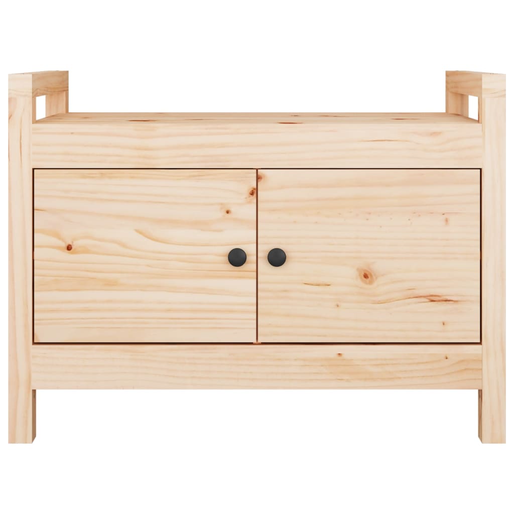 vidaXL Bancă de hol, 80x40x60 cm, lemn masiv pin vidaXL Bancă de hol, 80x40x60 cm, lemn masiv pin