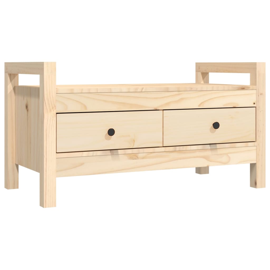 vidaXL Bancă de hol, 80x40x43 cm, lemn masiv pin vidaXL Bancă de hol, 80x40x43 cm, lemn masiv pin