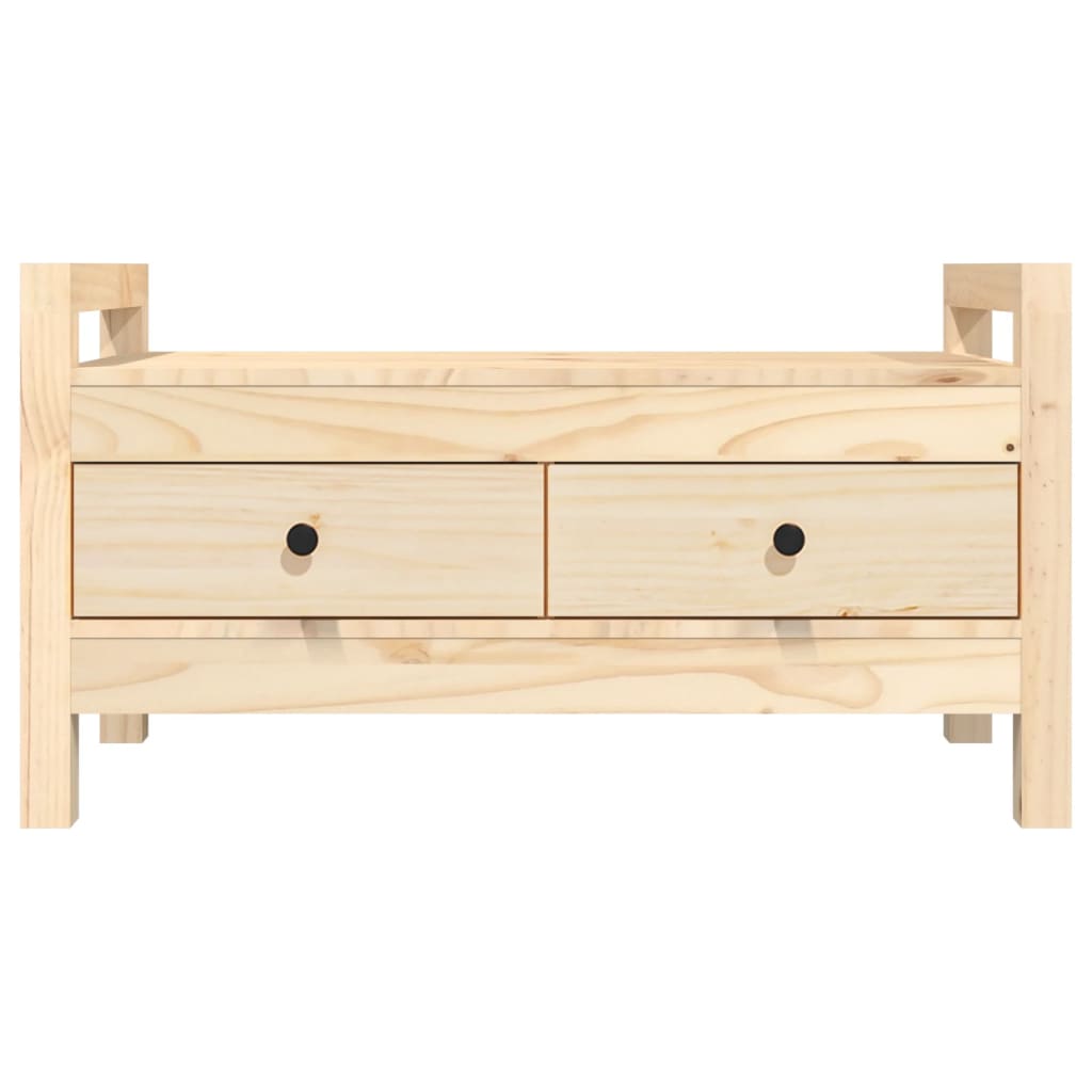 vidaXL Bancă de hol, 80x40x43 cm, lemn masiv pin vidaXL Bancă de hol, 80x40x43 cm, lemn masiv pin