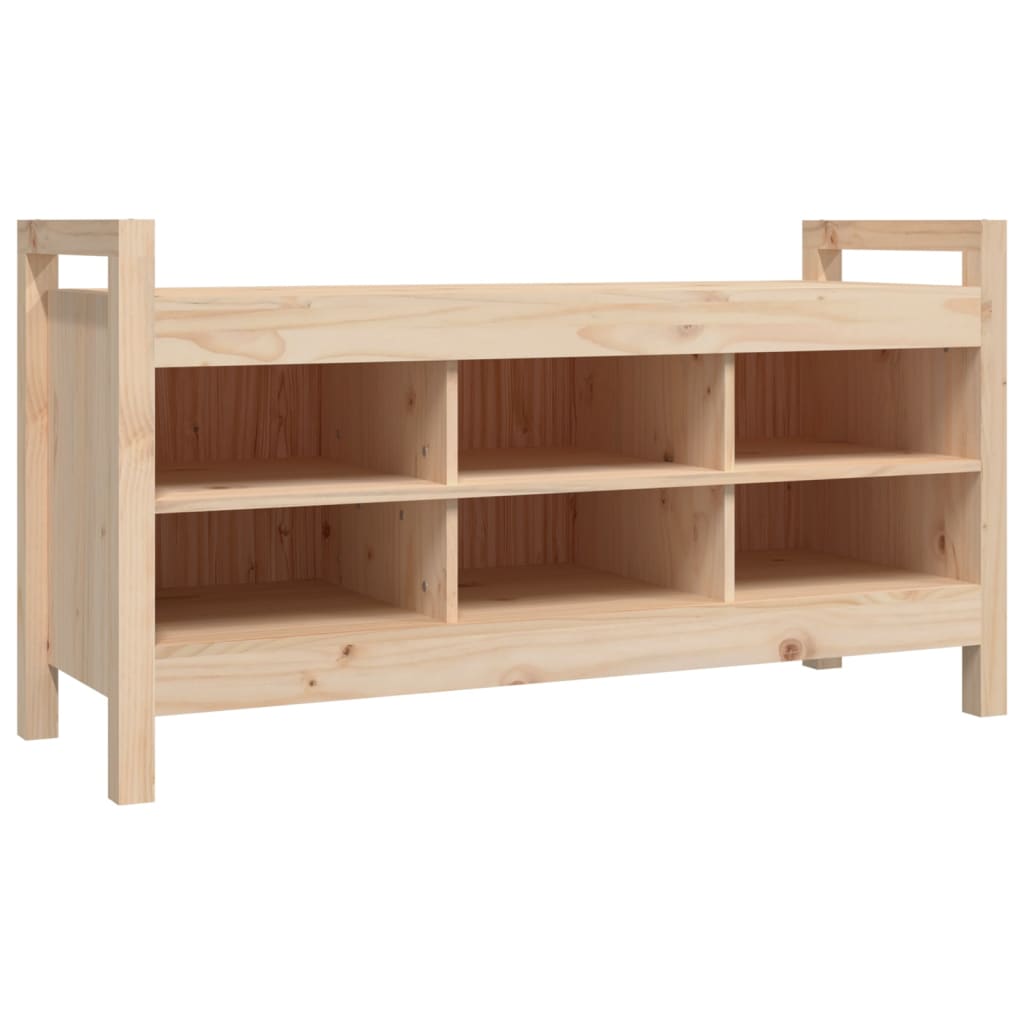 vidaXL Bancă de hol, 110x40x60 cm, lemn masiv de pin vidaXL Bancă de hol, 110x40x60 cm, lemn masiv de pin