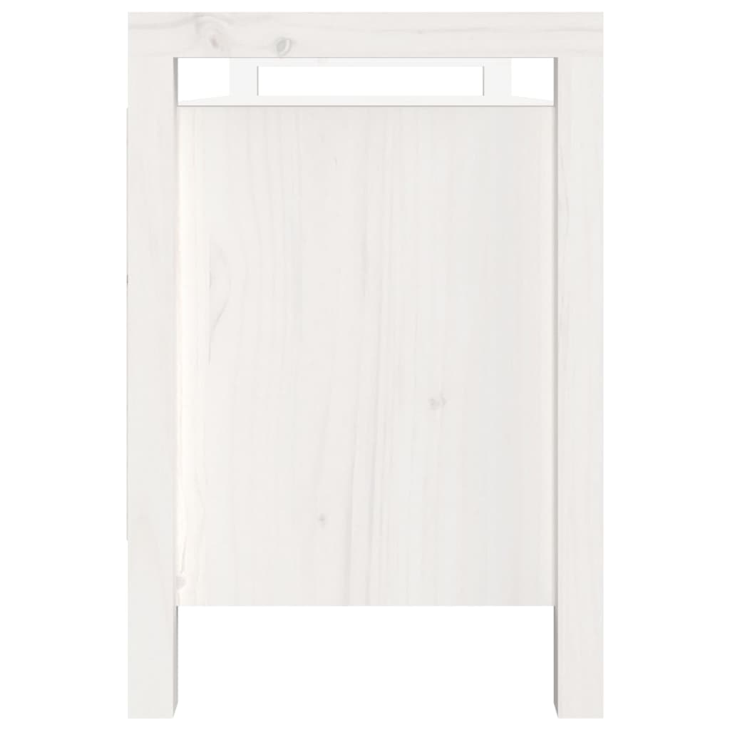 vidaXL Bancă de hol, alb, 110x40x60 cm, lemn masiv de pin vidaXL Bancă de hol, alb, 110x40x60 cm, lemn masiv de pin