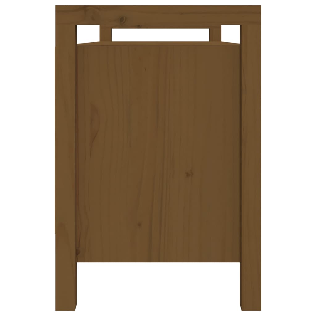 vidaXL Bancă de hol, maro miere, 110x40x60 cm, lemn masiv de pin vidaXL Bancă de hol, maro miere, 110x40x60 cm, lemn masiv de pin