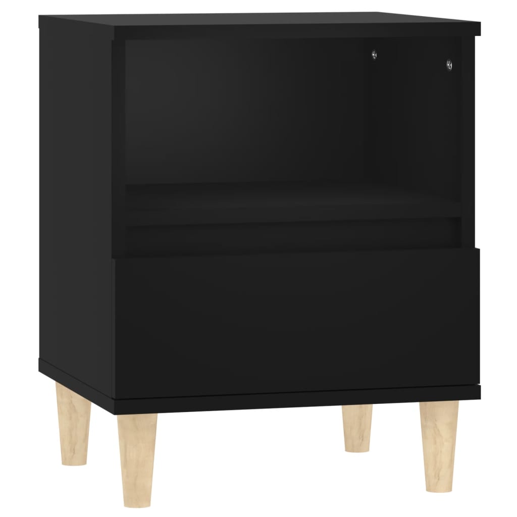 vidaXL Noptiere, negru, 40x35x50 cm vidaXL Noptiere, negru, 40x35x50 cm