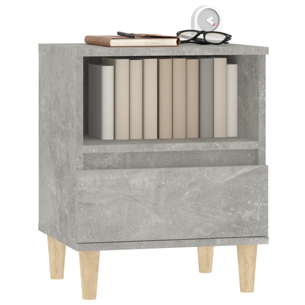 vidaXL Noptiere, gri beton, 40x35x50 cm vidaXL Noptiere, gri beton, 40x35x50 cm