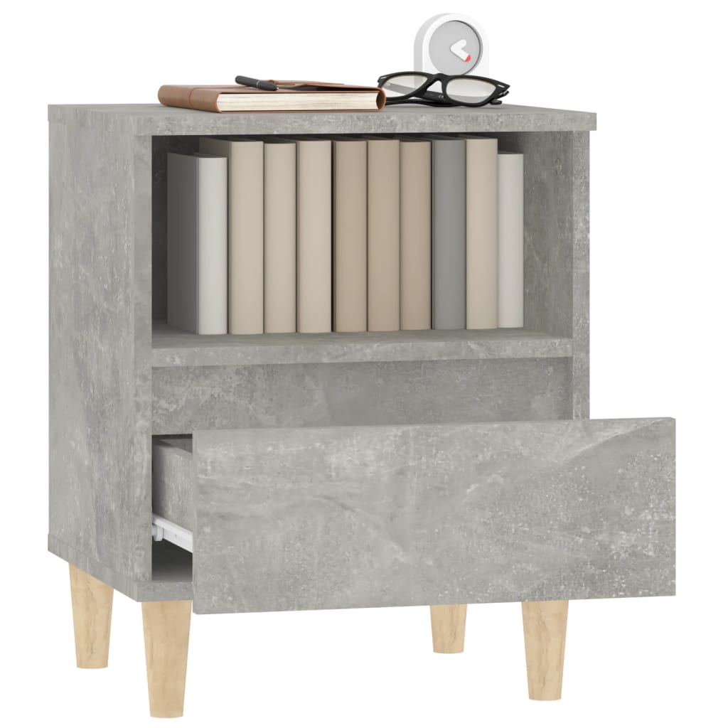 vidaXL Noptiere, gri beton, 40x35x50 cm vidaXL Noptiere, gri beton, 40x35x50 cm
