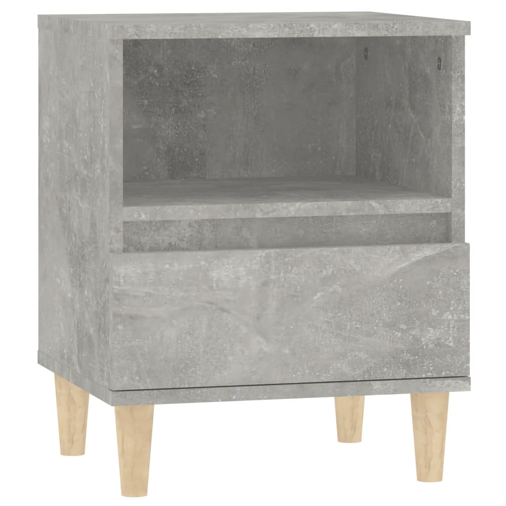 vidaXL Noptiere, 2 buc., gri beton, 40x35x50 cm