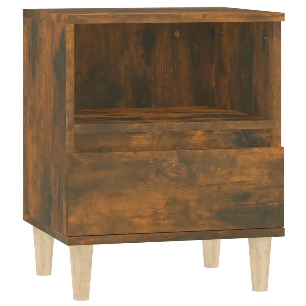 vidaXL Noptiere, 2 buc., stejar fumuriu, 40x35x50 cm vidaXL Noptiere, 2 buc., stejar fumuriu, 40x35x50 cm