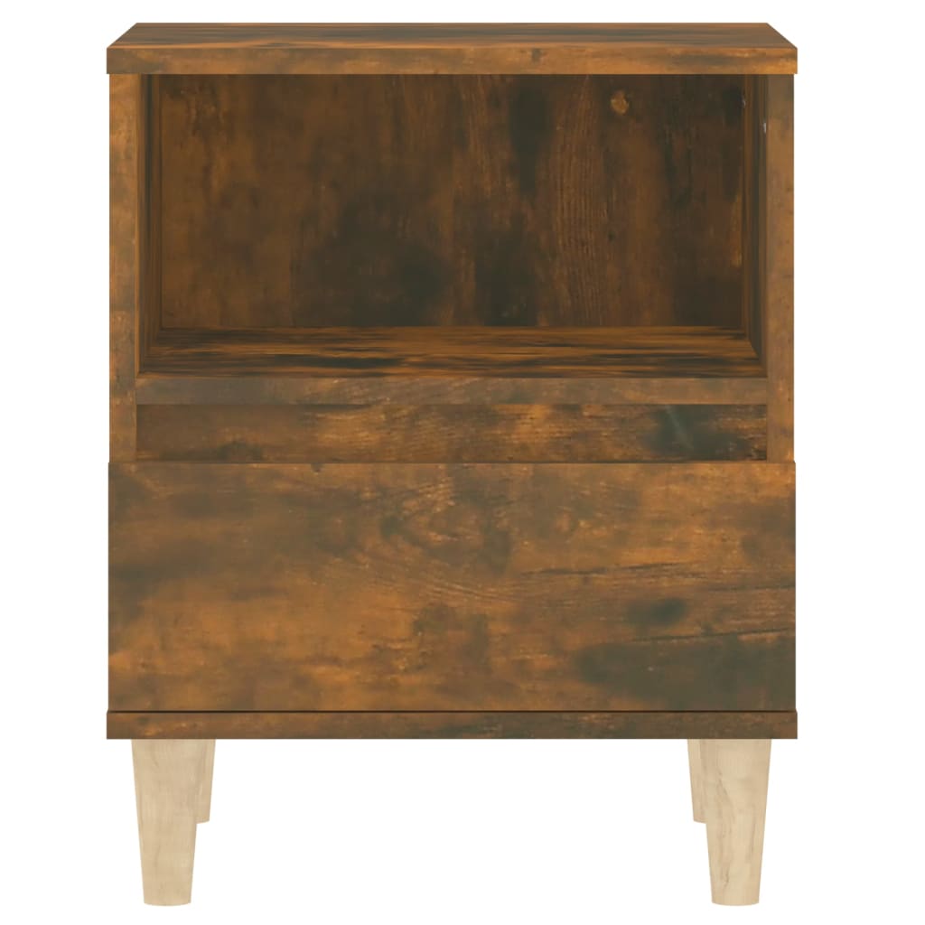 vidaXL Noptiere, 2 buc., stejar fumuriu, 40x35x50 cm vidaXL Noptiere, 2 buc., stejar fumuriu, 40x35x50 cm