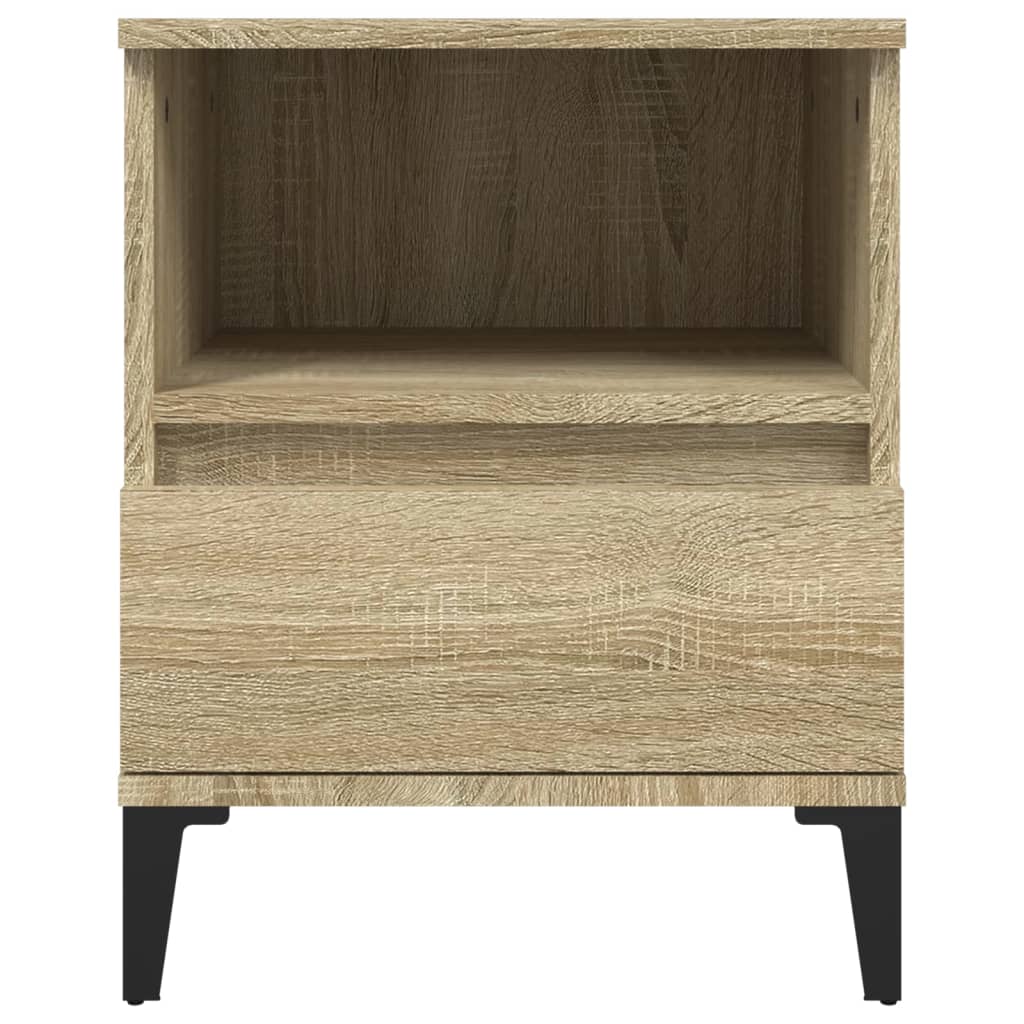 vidaXL Noptiere, 2 buc., stejar sonoma, 40x35x50 cm