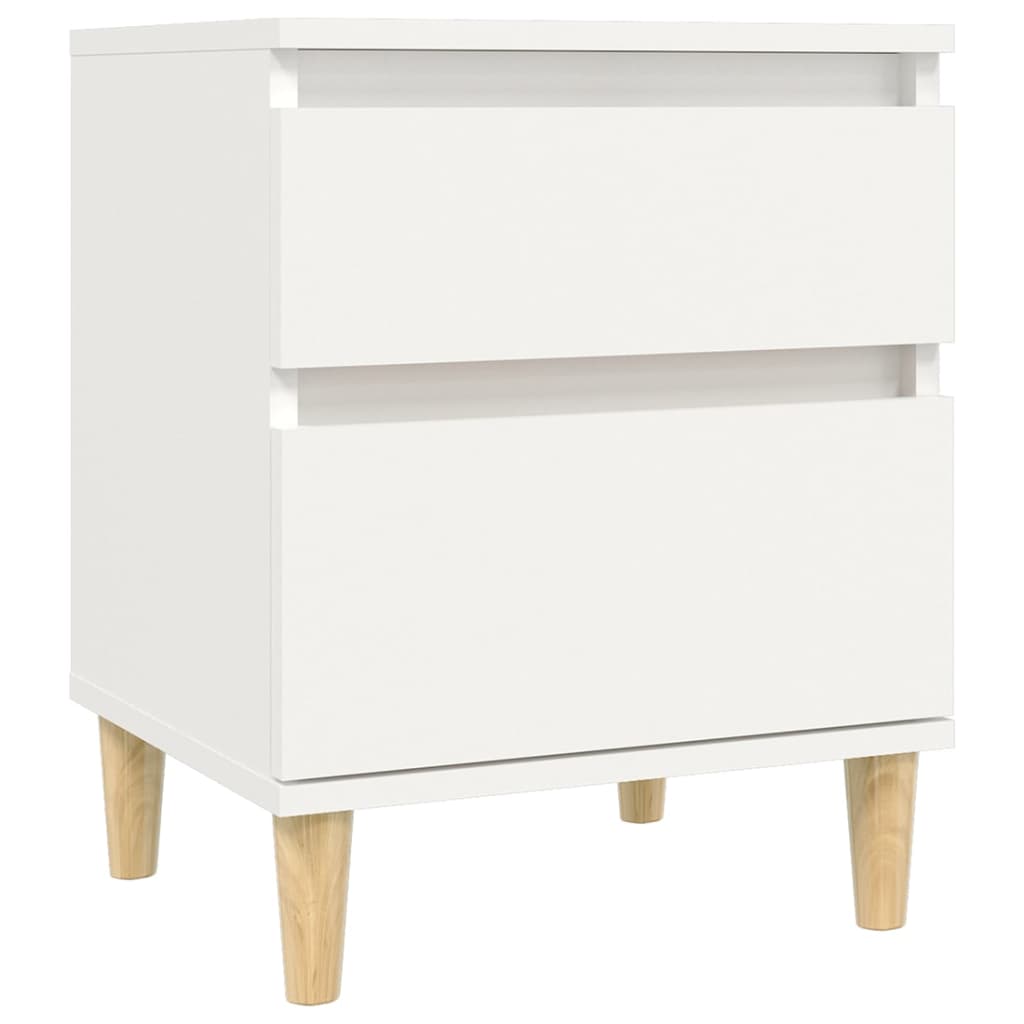 vidaXL Noptiere, 2 buc., alb, 40x35x50 cm vidaXL Noptiere, 2 buc., alb, 40x35x50 cm