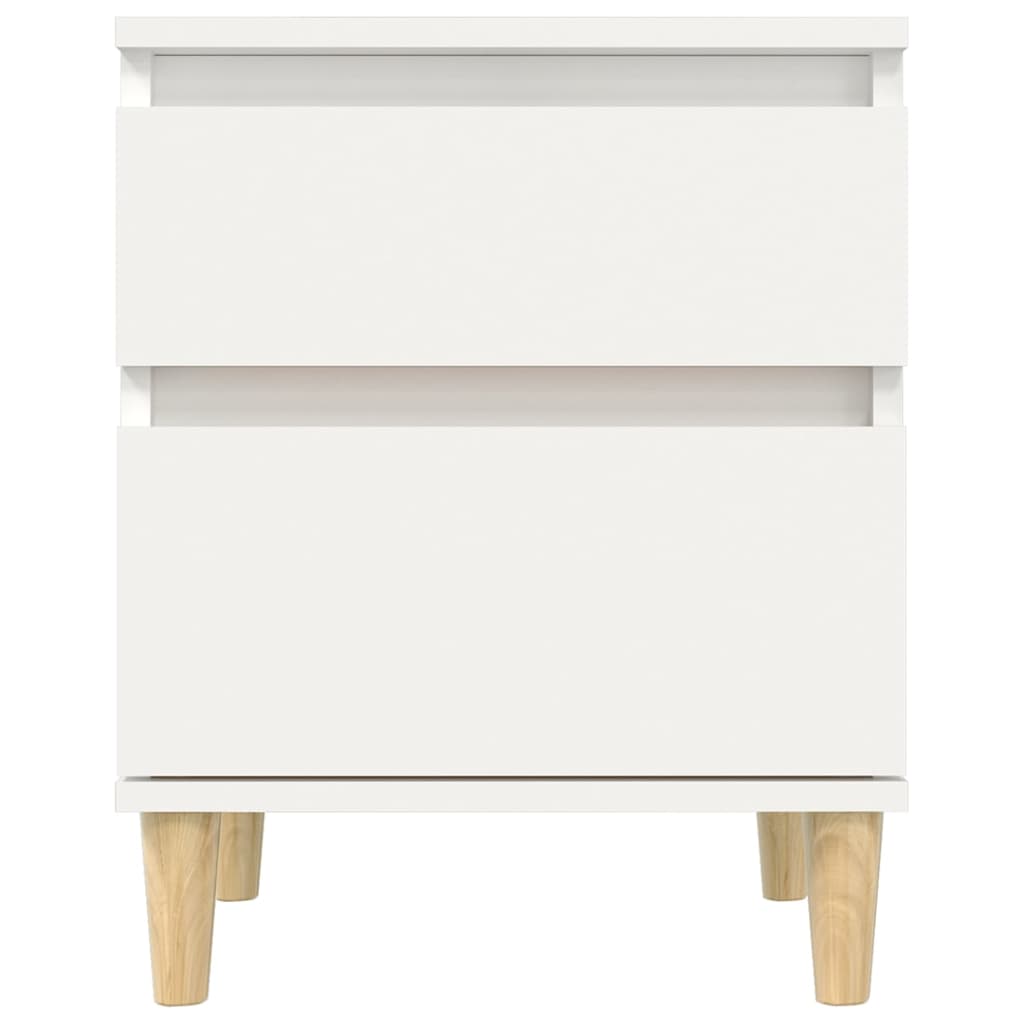 vidaXL Noptiere, 2 buc., alb, 40x35x50 cm vidaXL Noptiere, 2 buc., alb, 40x35x50 cm