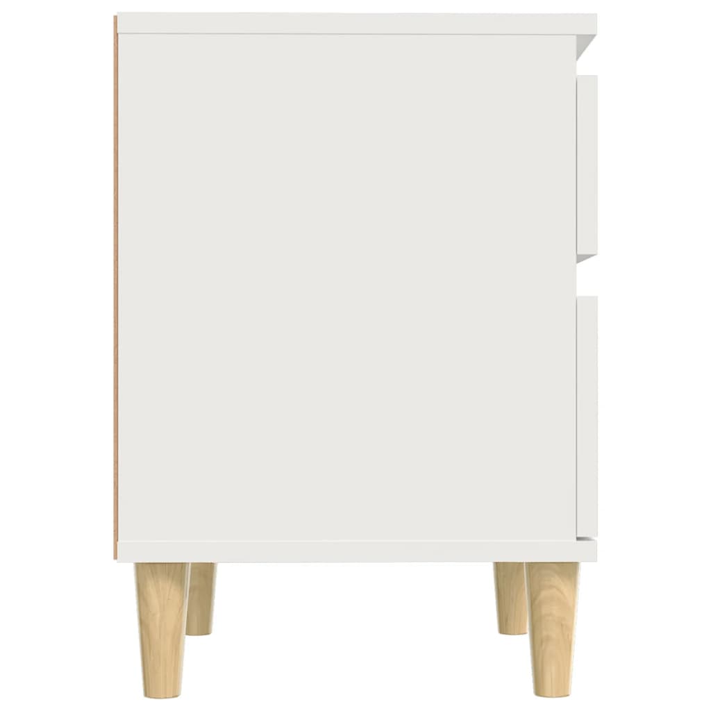 vidaXL Noptiere, 2 buc., alb, 40x35x50 cm vidaXL Noptiere, 2 buc., alb, 40x35x50 cm