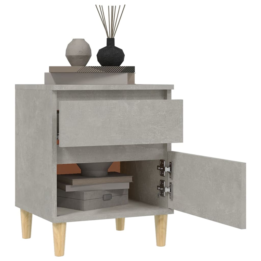 vidaXL Noptiere, gri beton, 40x35x50 cm vidaXL Noptiere, gri beton, 40x35x50 cm