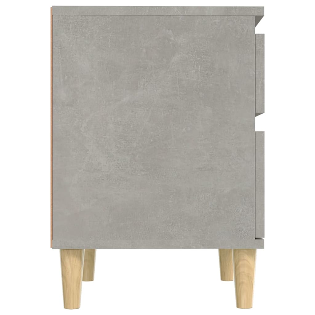vidaXL Noptiere, 2 buc., gri beton, 40x35x50 cm