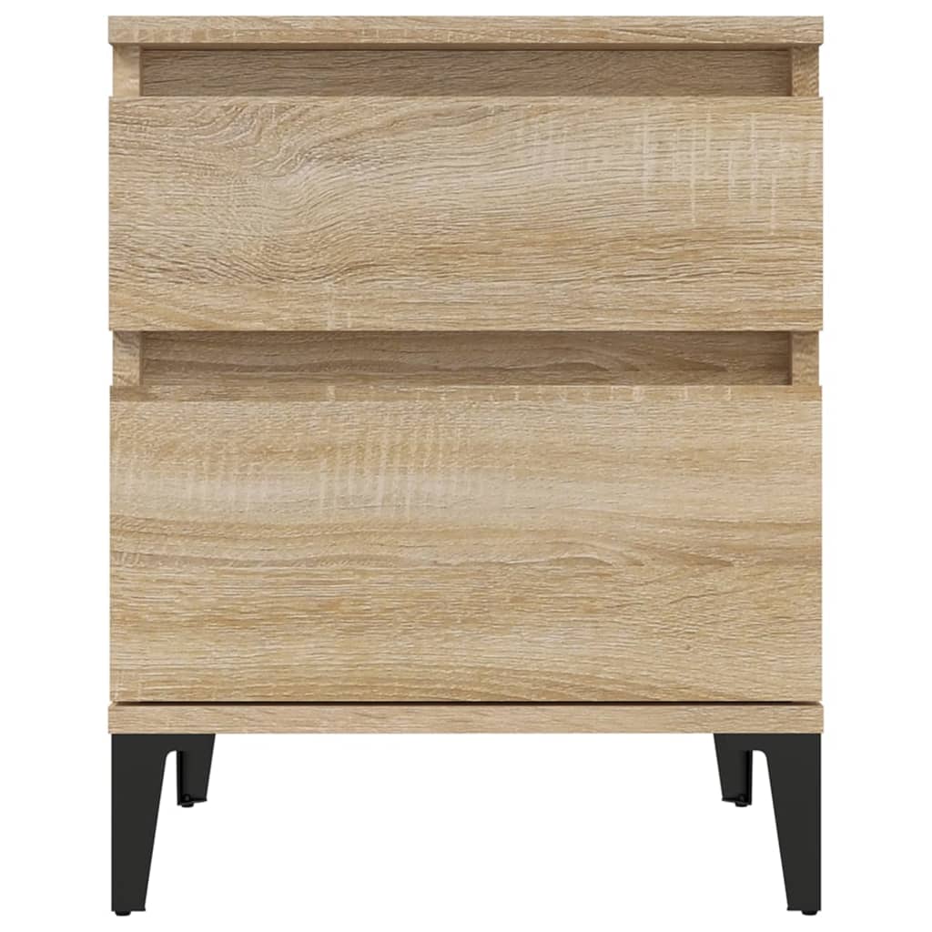 vidaXL Noptiere, 2 buc., stejar sonoma, 40x35x50 cm vidaXL Noptiere, 2 buc., stejar sonoma, 40x35x50 cm