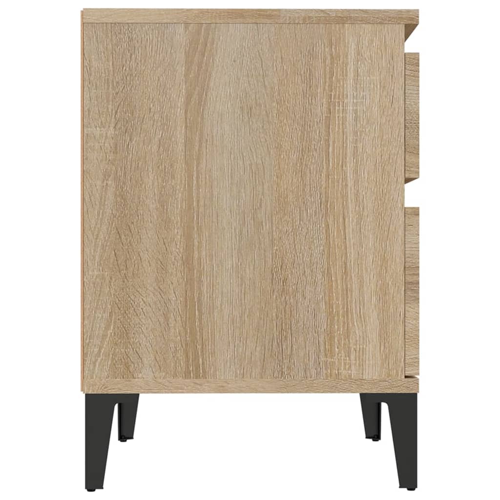 vidaXL Noptiere, 2 buc., stejar sonoma, 40x35x50 cm vidaXL Noptiere, 2 buc., stejar sonoma, 40x35x50 cm