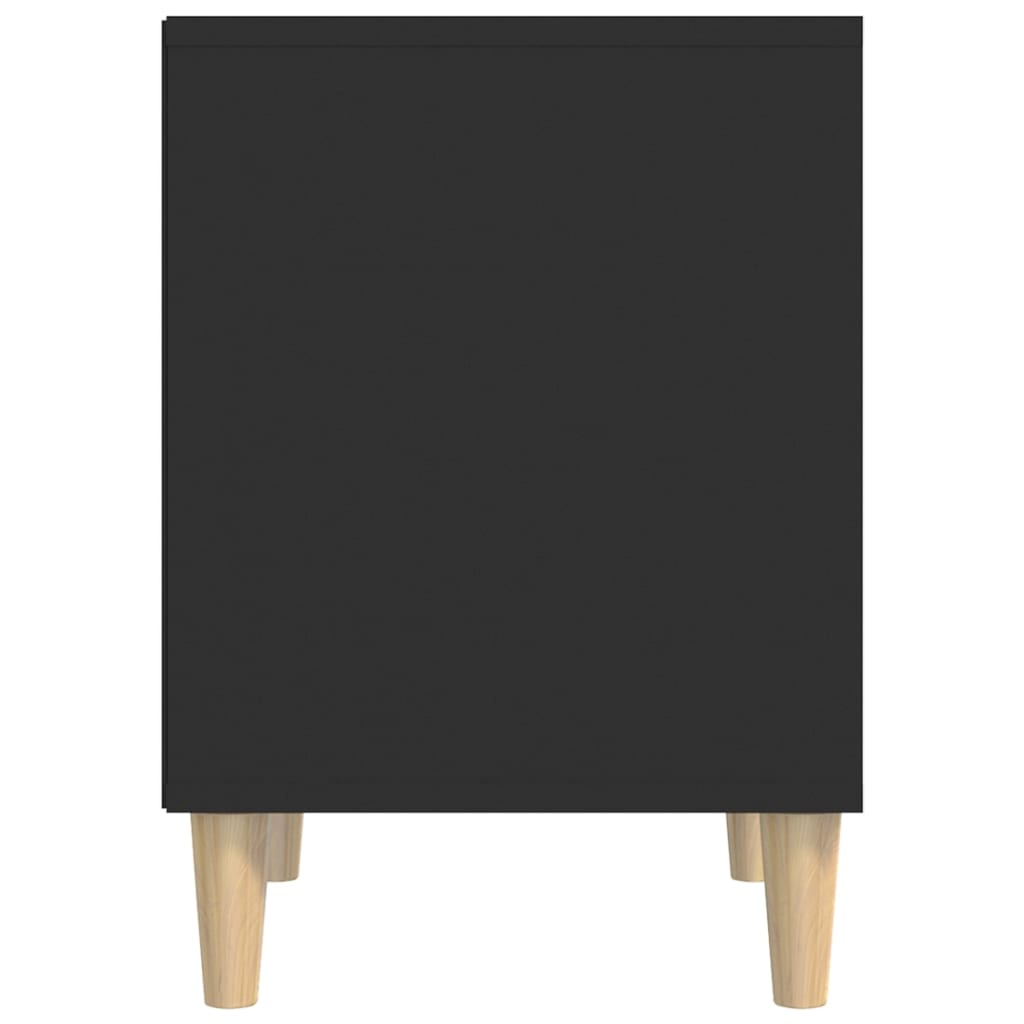 vidaXL Noptiere, 2 buc., negru, 40x35x50 cm vidaXL Noptiere, 2 buc., negru, 40x35x50 cm