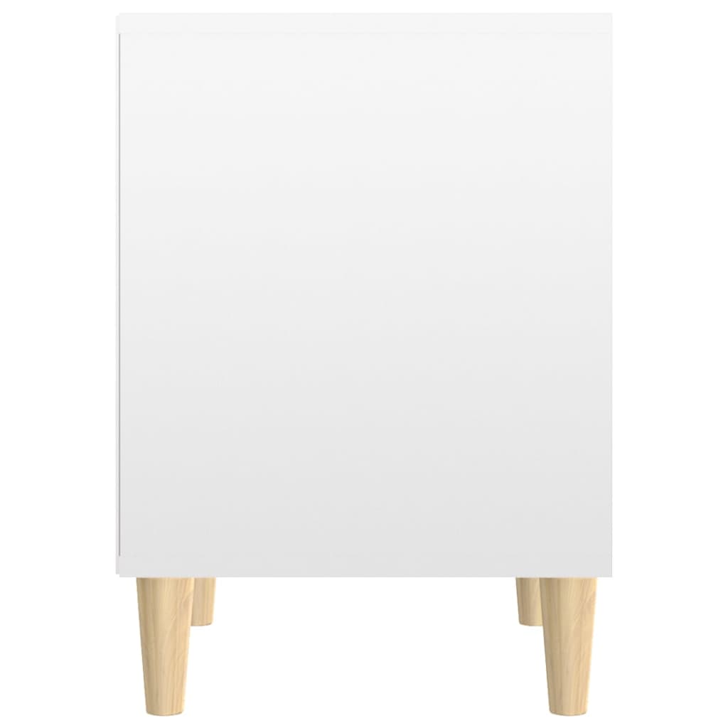 vidaXL Noptiere, 2 buc., alb extralucios, 40x35x50 cm vidaXL Noptiere, 2 buc., alb extralucios, 40x35x50 cm
