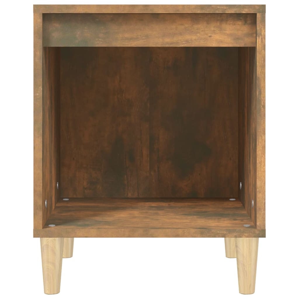 vidaXL Noptiere, 2 buc., stejar fumuriu, 40x35x50 cm vidaXL Noptiere, 2 buc., stejar fumuriu, 40x35x50 cm