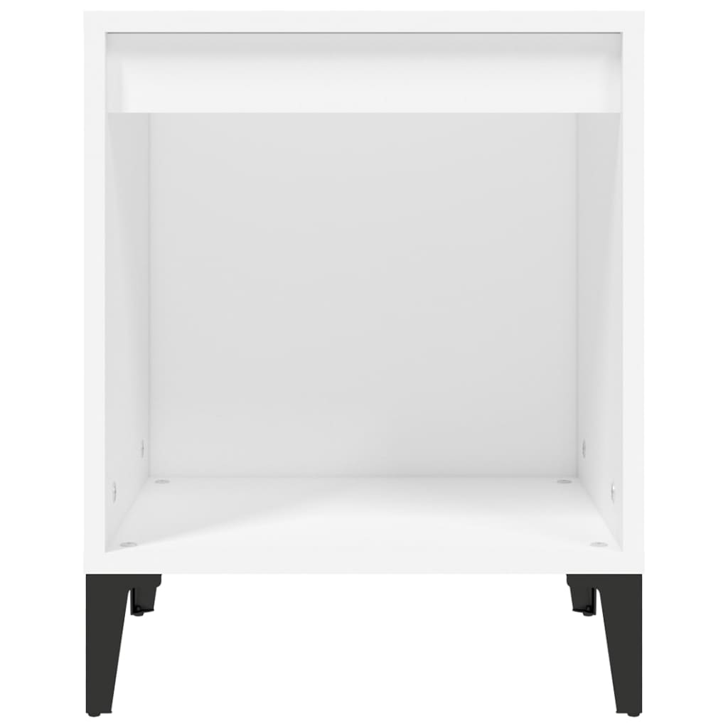 vidaXL Noptiere, alb, 40x35x50 cm vidaXL Noptiere, alb, 40x35x50 cm