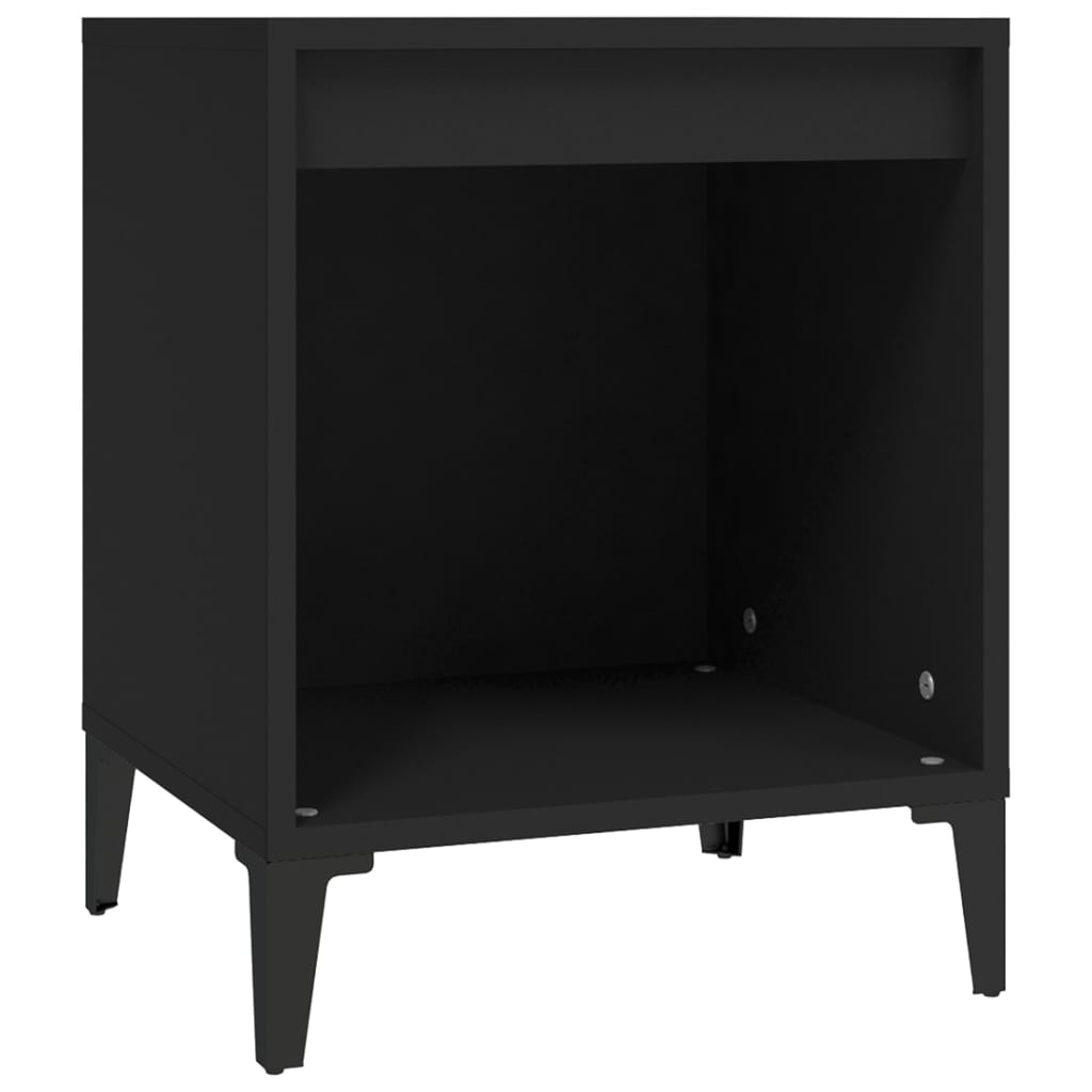 vidaXL Noptiere, negru, 40x35x50 cm vidaXL Noptiere, negru, 40x35x50 cm