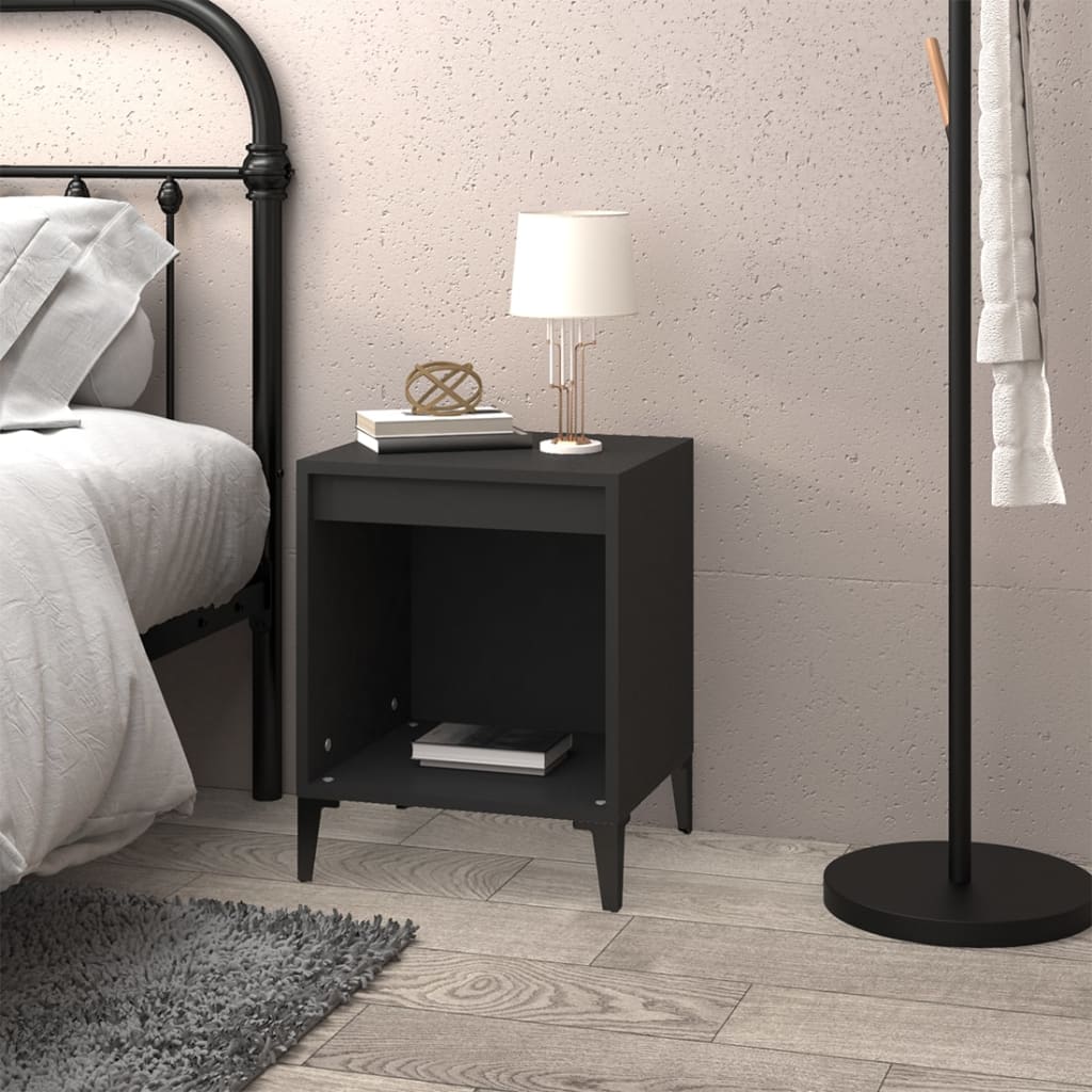 vidaXL Noptiere, negru, 40x35x50 cm vidaXL Noptiere, negru, 40x35x50 cm