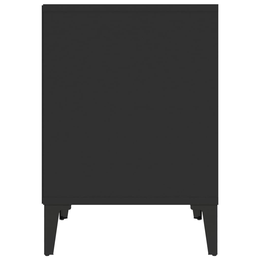 vidaXL Noptiere, negru, 40x35x50 cm vidaXL Noptiere, negru, 40x35x50 cm