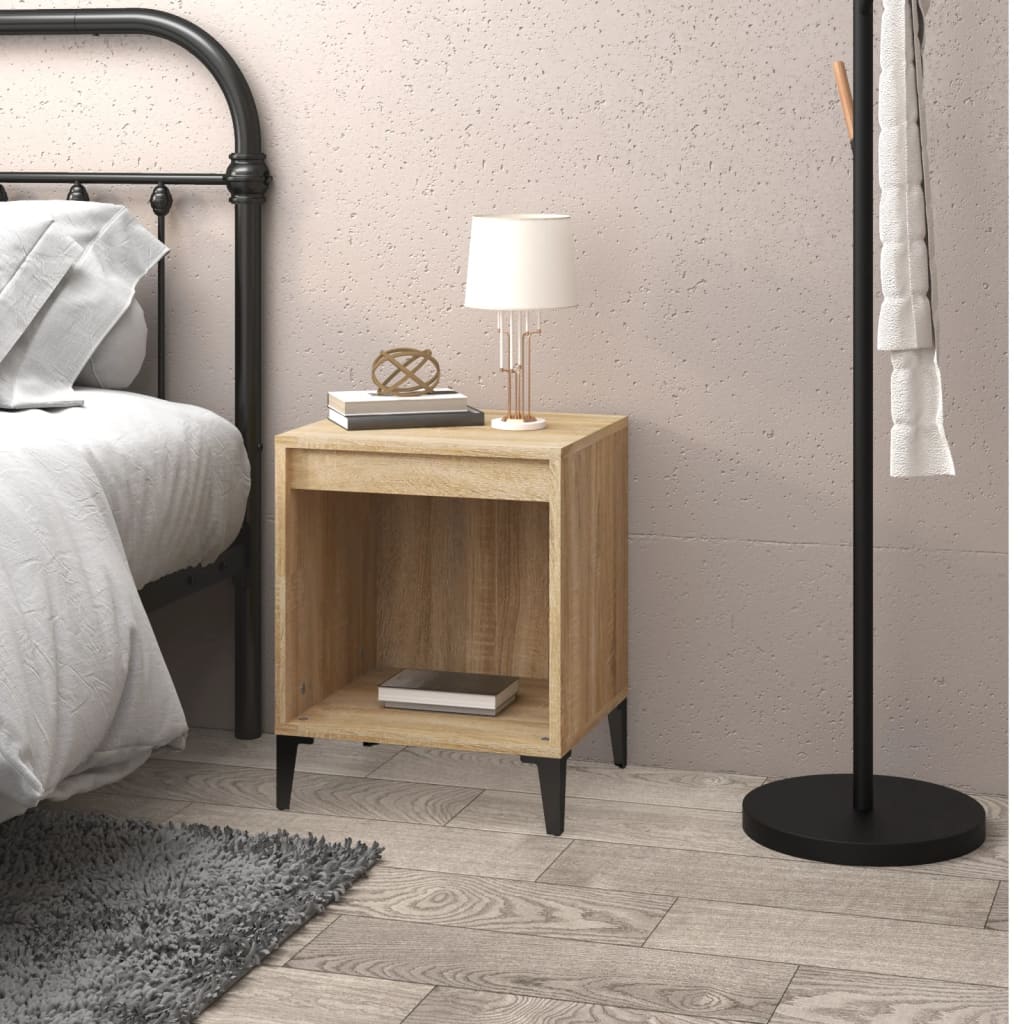 vidaXL Noptiere, stejar sonoma, 40x35x50 cm vidaXL Noptiere, stejar sonoma, 40x35x50 cm
