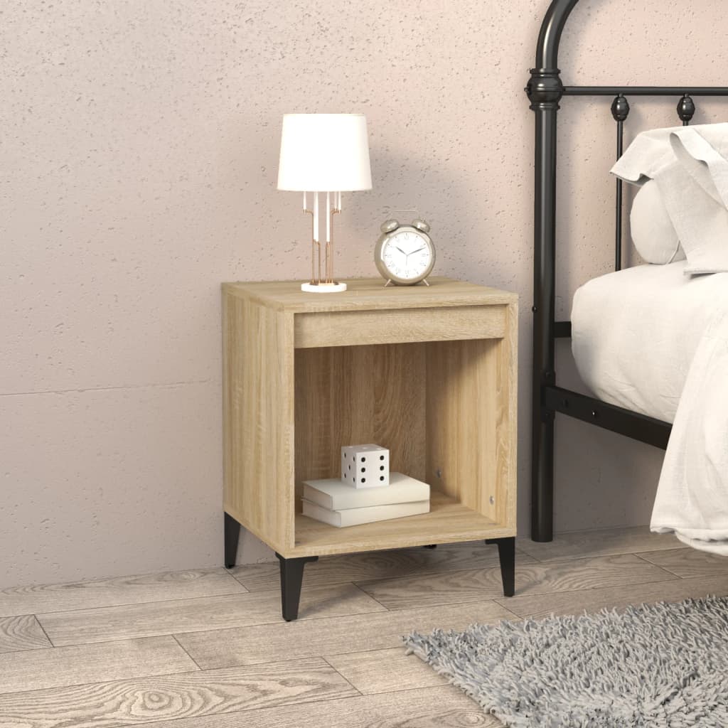 vidaXL Noptiere, stejar sonoma, 40x35x50 cm vidaXL Noptiere, stejar sonoma, 40x35x50 cm