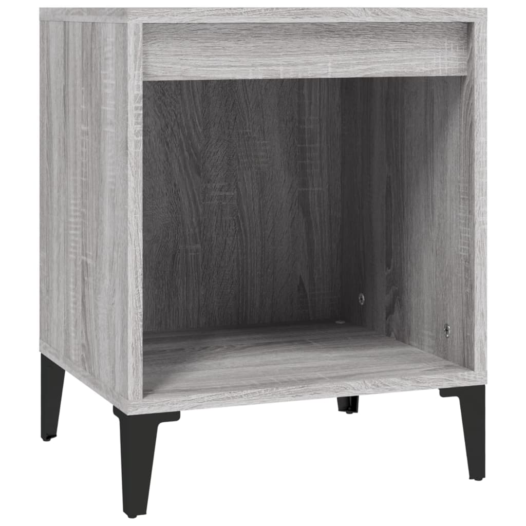 vidaXL Noptiere, 2 buc., gri sonoma, 40x35x50 cm vidaXL Noptiere, 2 buc., gri sonoma, 40x35x50 cm