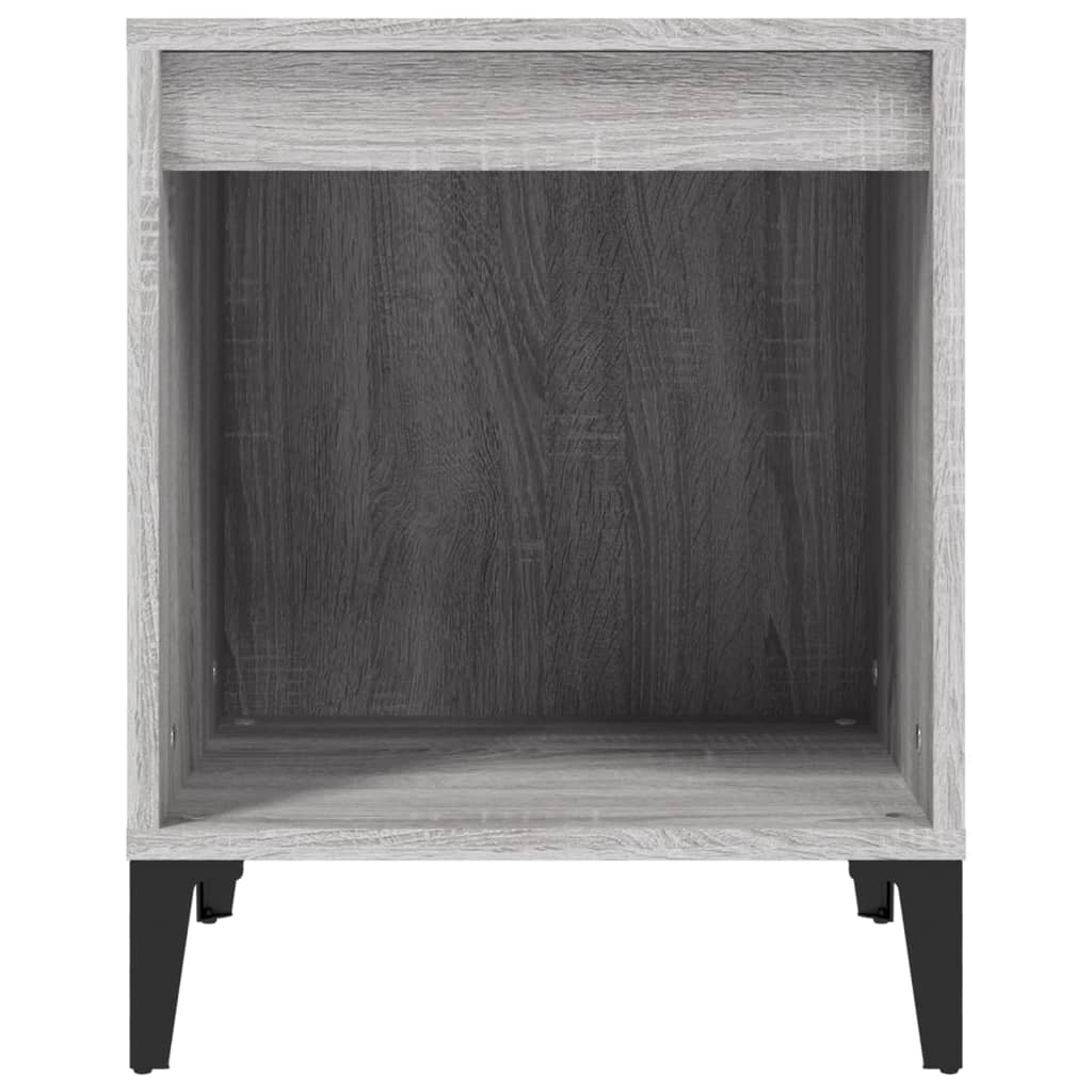 vidaXL Noptiere, 2 buc., gri sonoma, 40x35x50 cm vidaXL Noptiere, 2 buc., gri sonoma, 40x35x50 cm