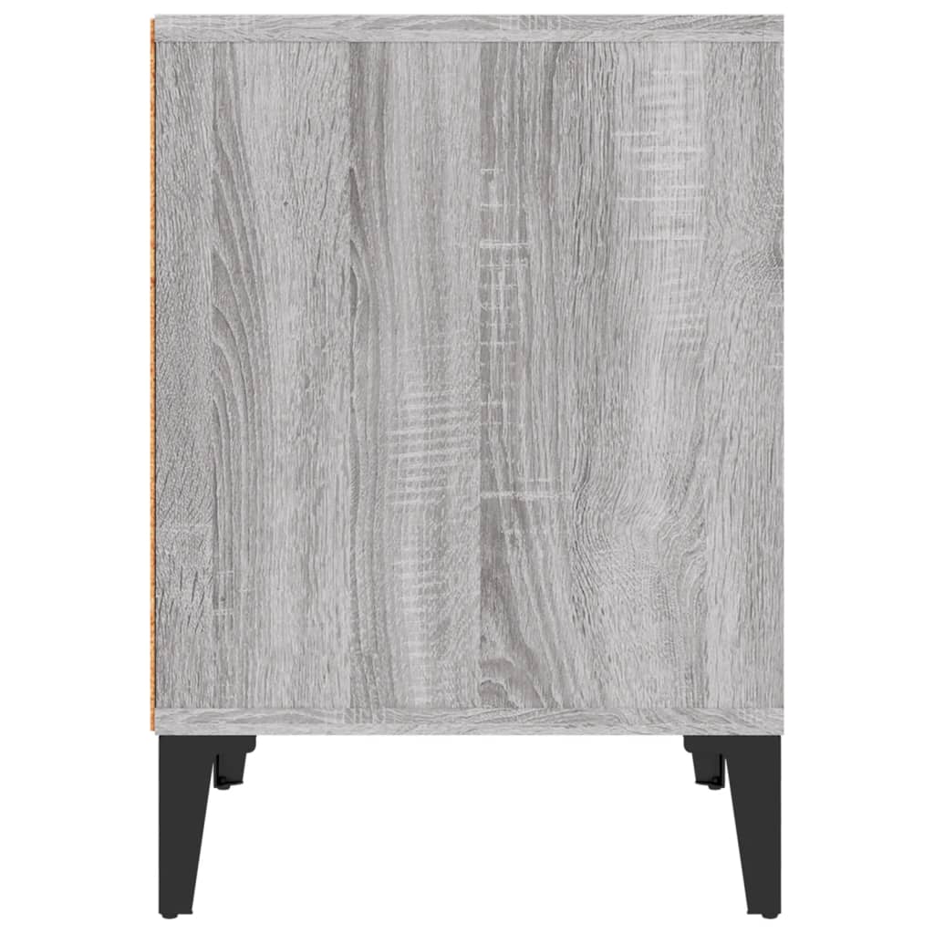 vidaXL Noptiere, 2 buc., gri sonoma, 40x35x50 cm vidaXL Noptiere, 2 buc., gri sonoma, 40x35x50 cm