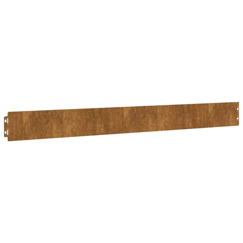 vidaXL Borduri de gazon 10 buc. 10x103 cm oțel Corten flexibil vidaXL Borduri de gazon 10 buc. 10x103 cm oțel Corten flexibil