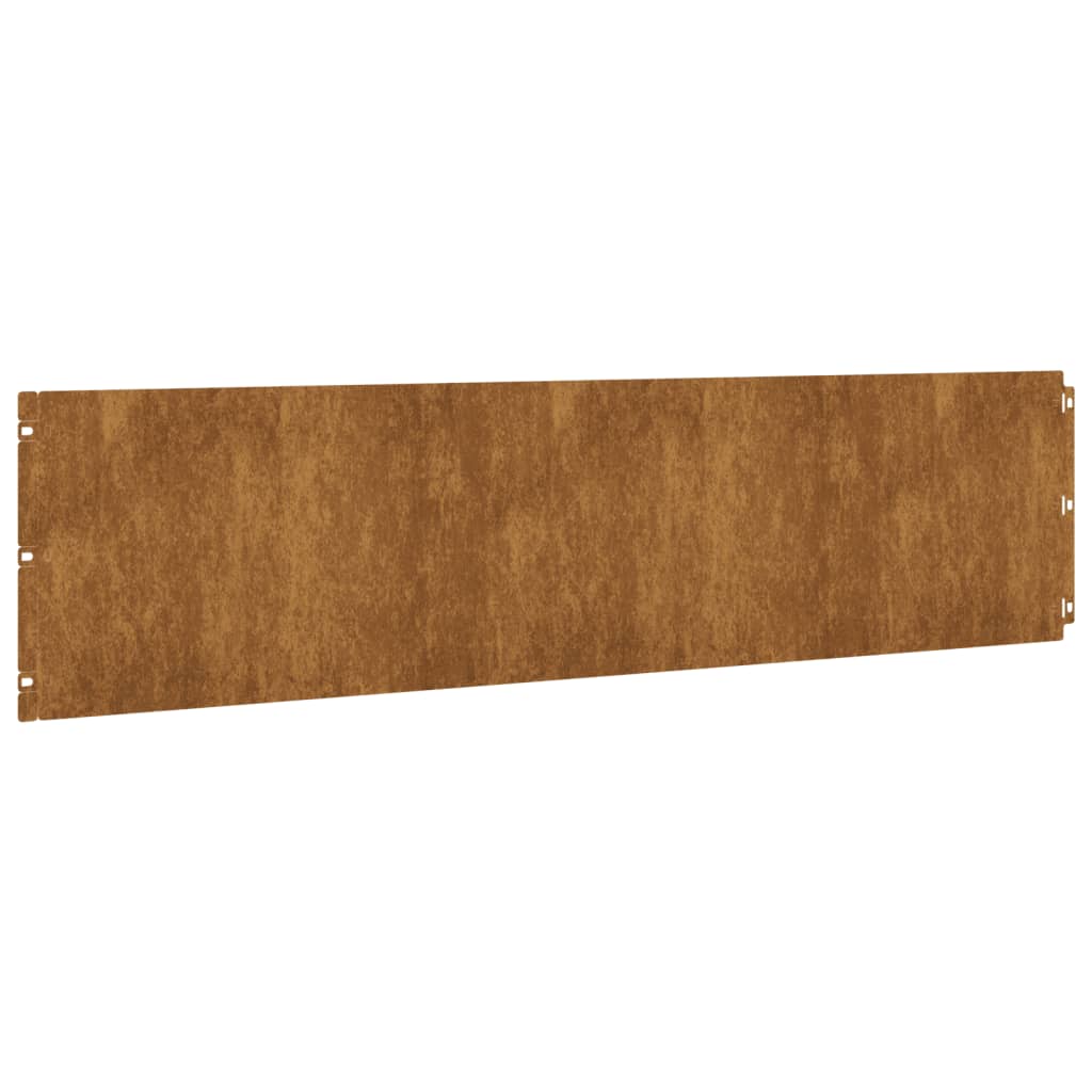 vidaXL Borduri de gazon 10 buc. 25x103 cm oțel Corten flexibil