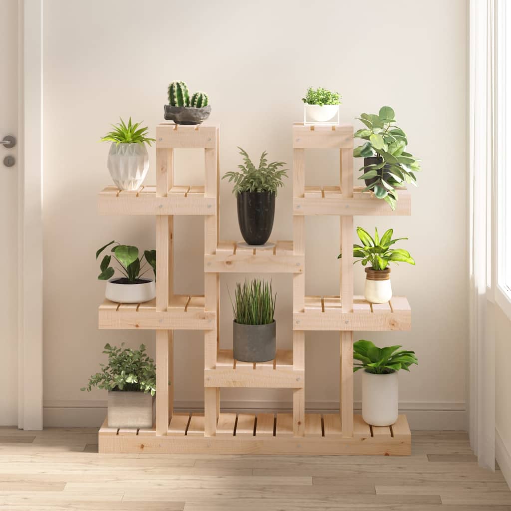 vidaXL Suport pentru plante, 104,5x25x109,5 cm, lemn masiv de pin vidaXL Suport pentru plante, 104,5x25x109,5 cm, lemn masiv de pin