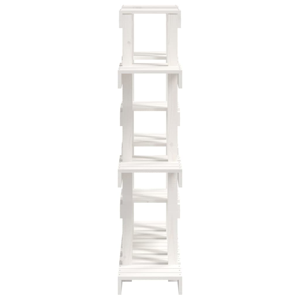 vidaXL Suport pentru plante, alb, 104,5x25x109,5 cm, lemn masiv pin vidaXL Suport pentru plante, alb, 104,5x25x109,5 cm, lemn masiv pin