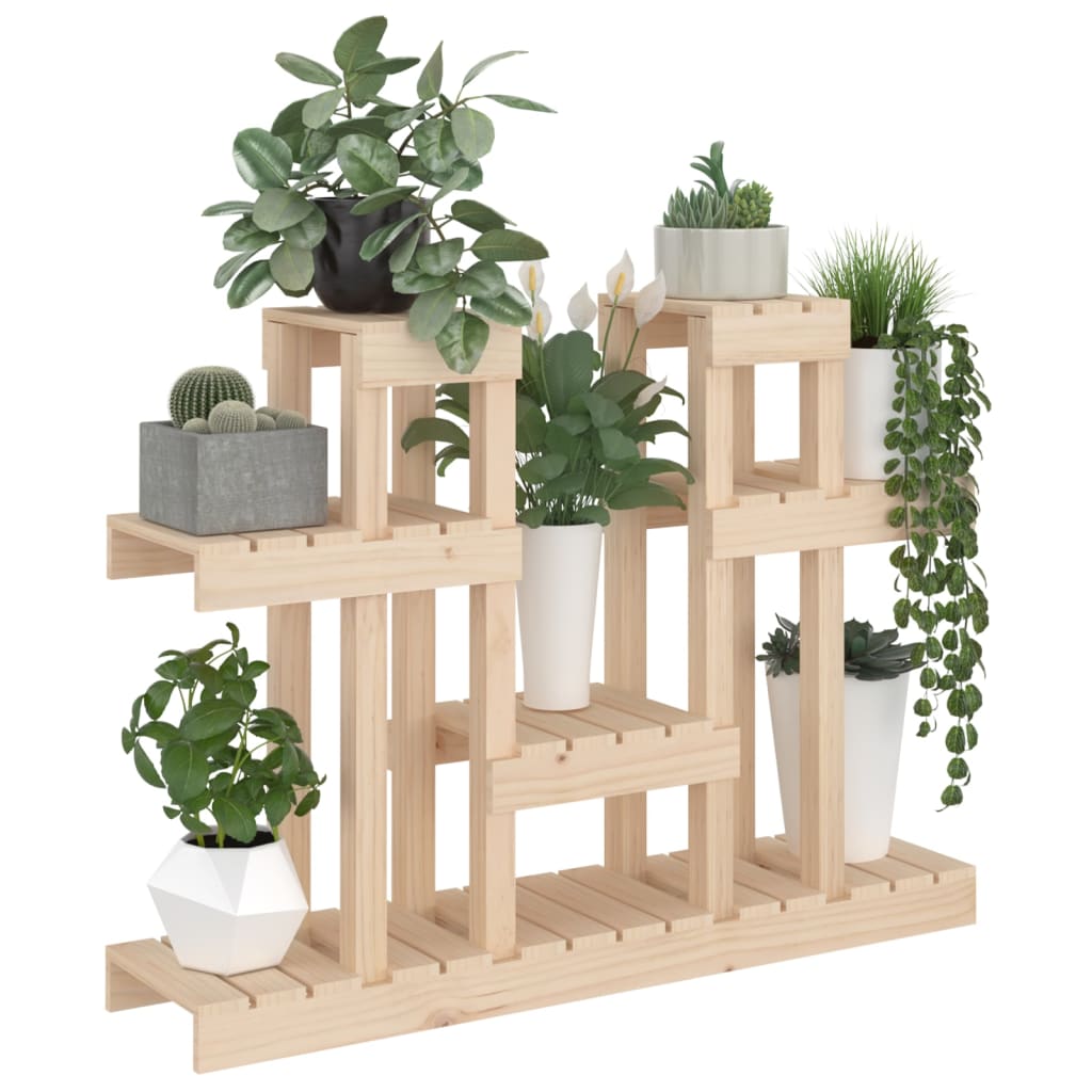 vidaXL Suport pentru plante, 104,5x25x77,5 cm, lemn masiv de pin vidaXL Suport pentru plante, 104,5x25x77,5 cm, lemn masiv de pin