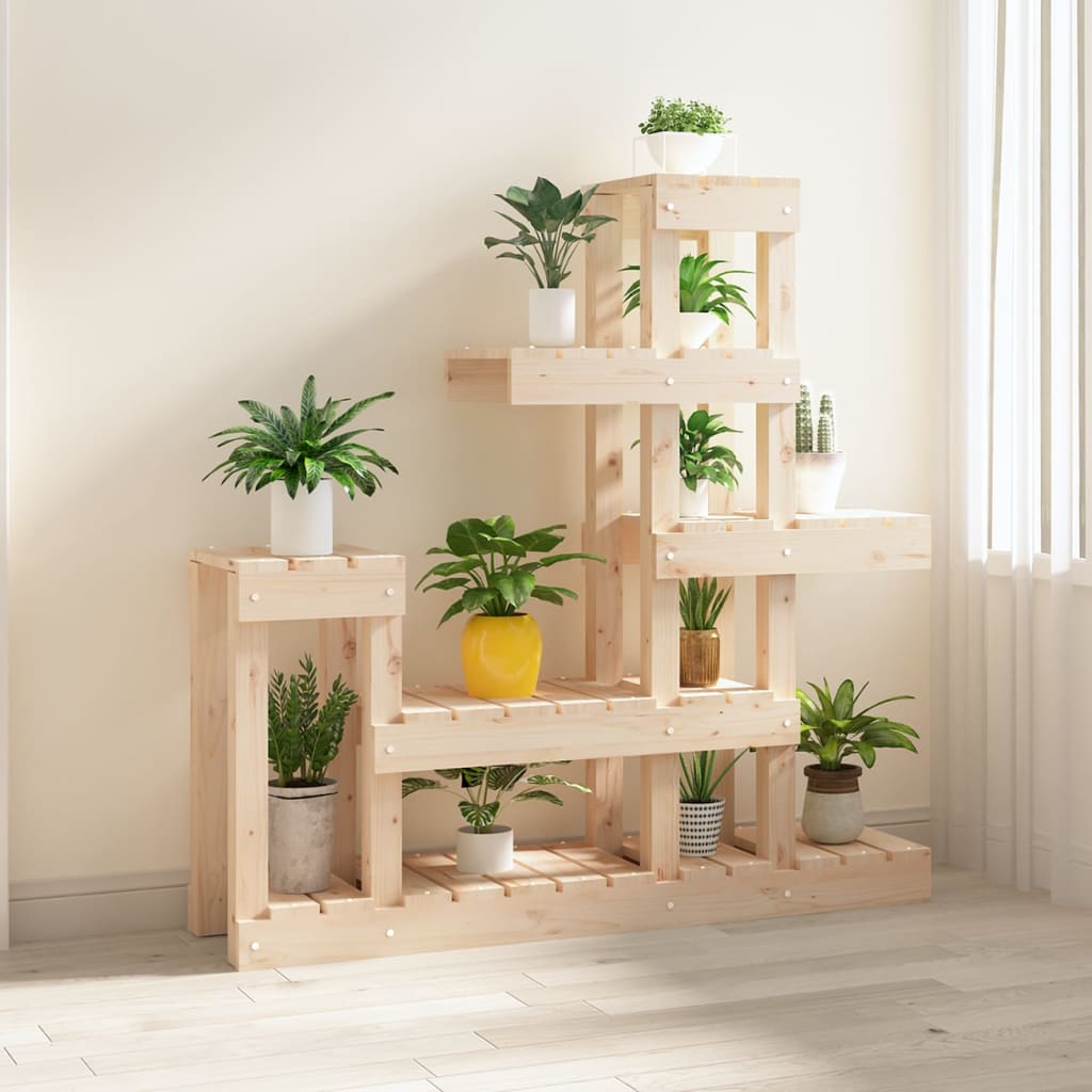 vidaXL Suport pentru plante, 92x25x97 cm, lemn masiv de pin vidaXL Suport pentru plante, 92x25x97 cm, lemn masiv de pin
