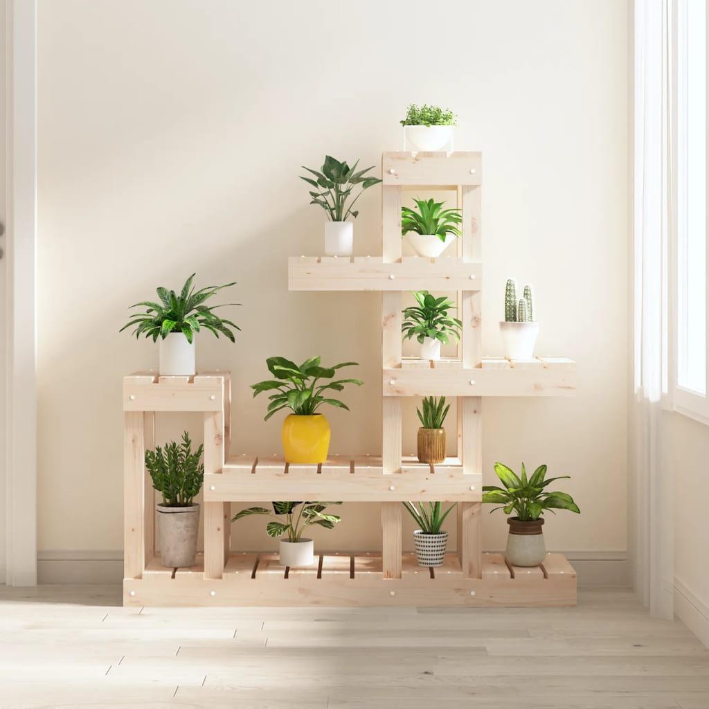 vidaXL Suport pentru plante, 92x25x97 cm, lemn masiv de pin vidaXL Suport pentru plante, 92x25x97 cm, lemn masiv de pin