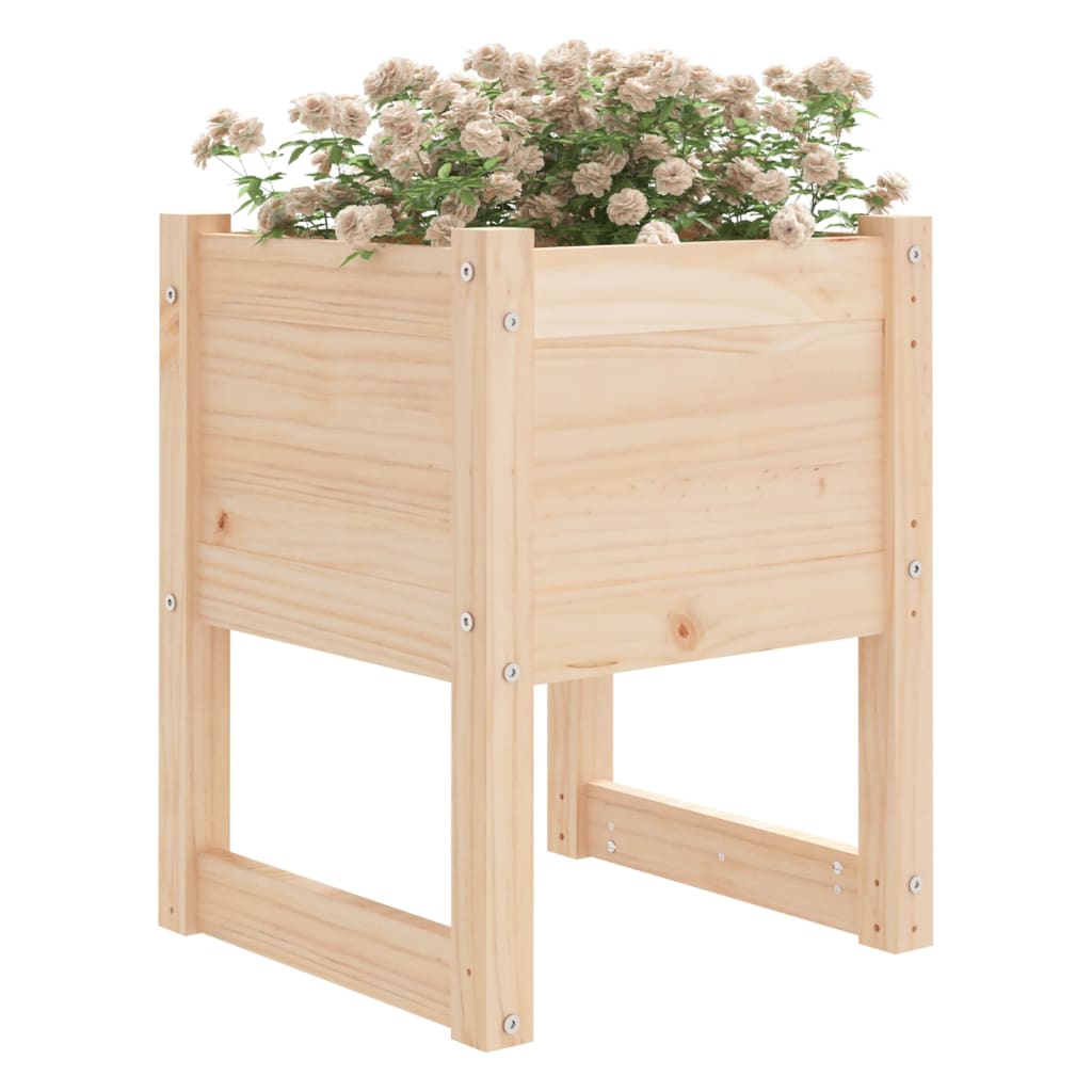 vidaXL Jardiniere, 2 buc, 40x40x52,5 cm, lemn masiv de pin