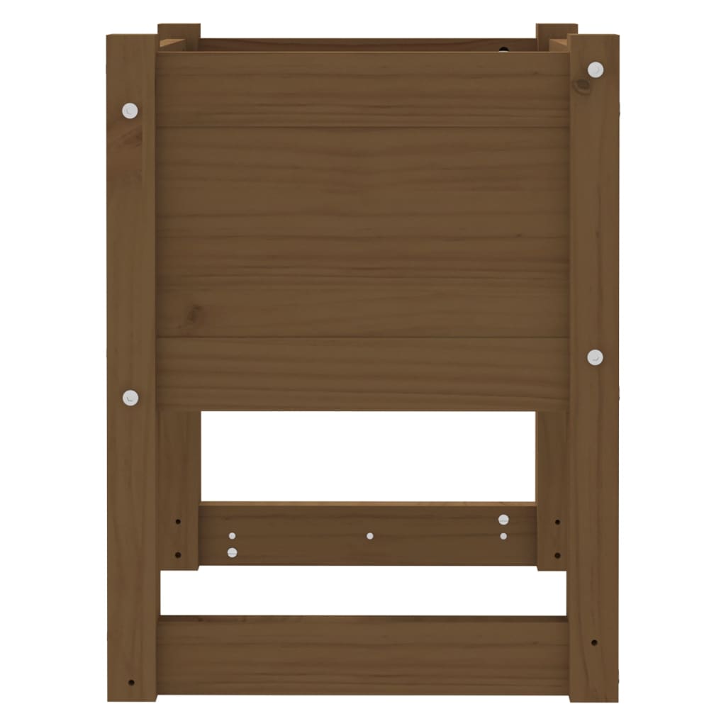 vidaXL Jardiniere, 2 buc., maro miere, 40x40x52,5cm, lemn masiv de pin