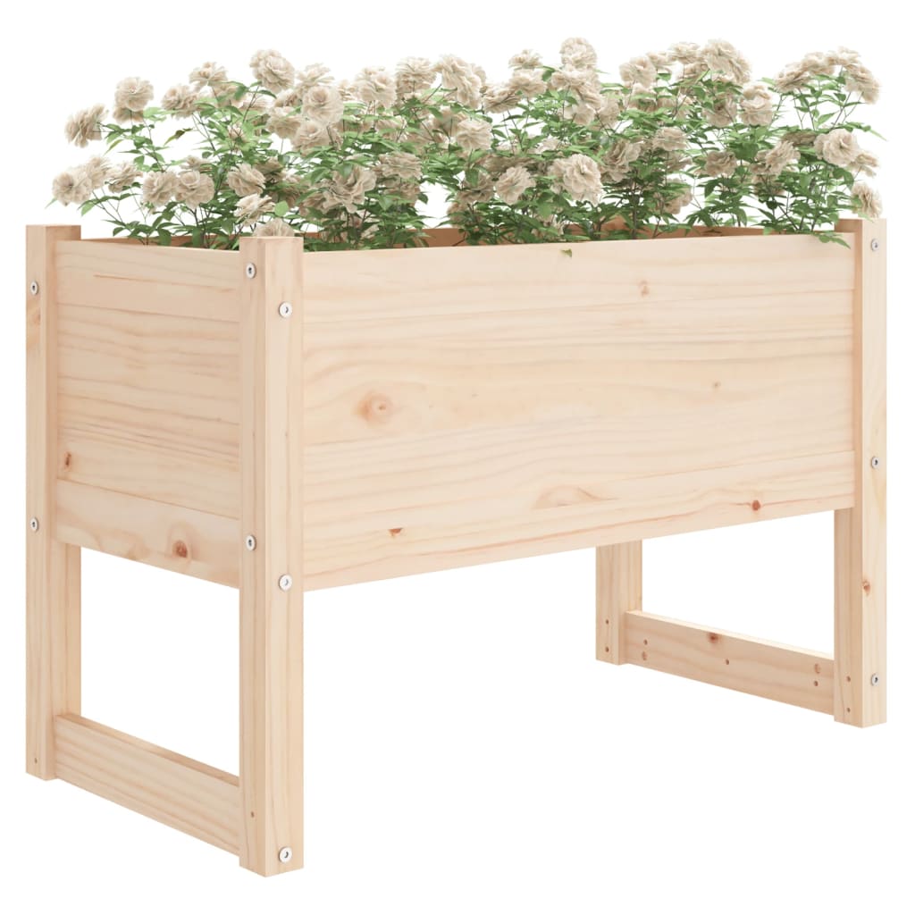 vidaXL Jardinieră, 78x40x52 cm, lemn masiv de pin vidaXL Jardinieră, 78x40x52 cm, lemn masiv de pin