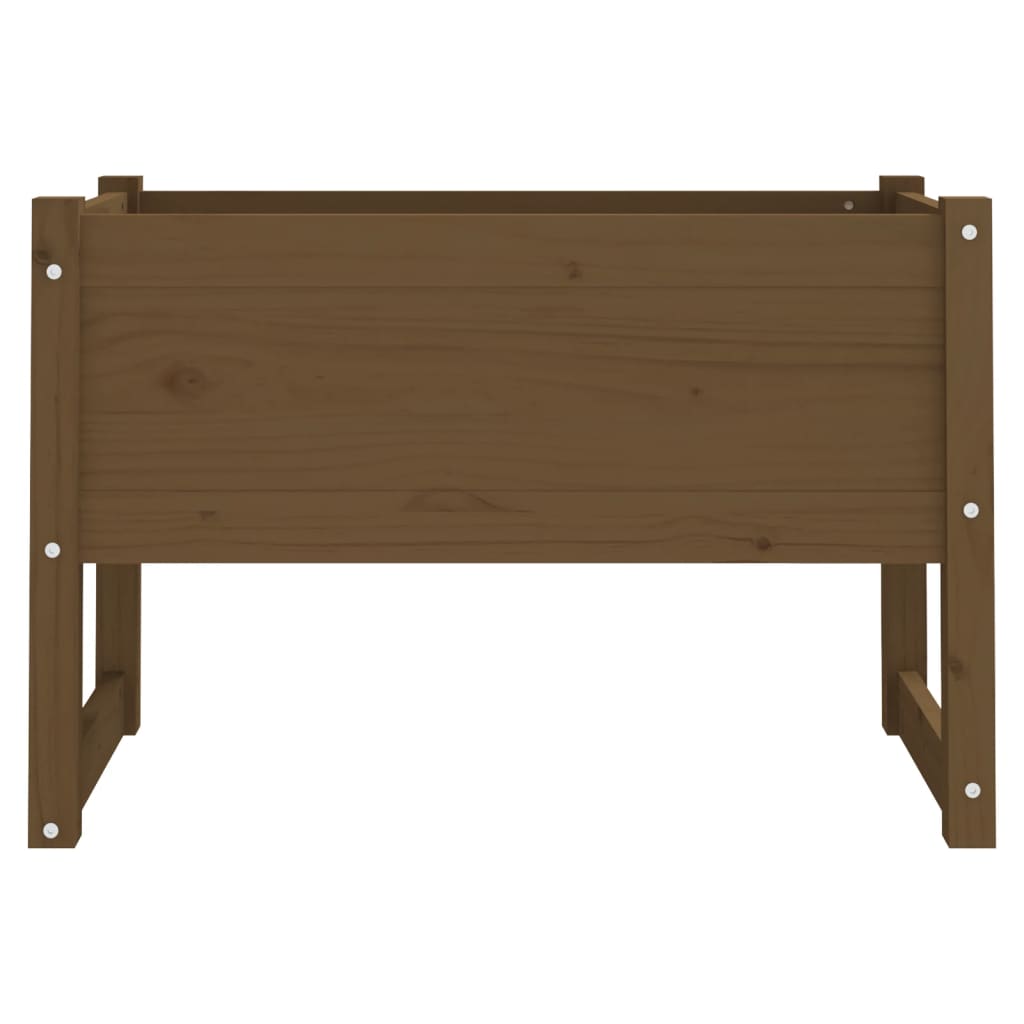 vidaXL Jardinieră, maro miere, 78x40x52 cm, lemn masiv de pin