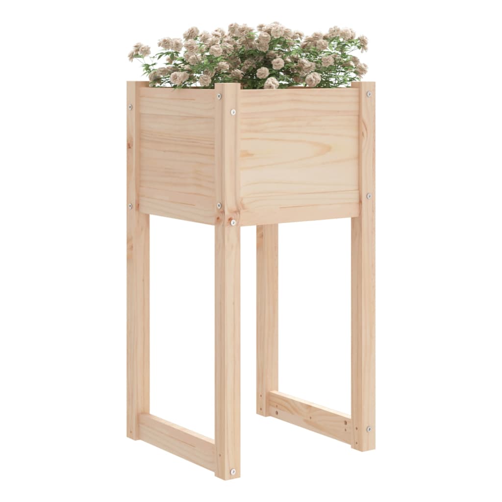 vidaXL Jardiniere, 2 buc, 40x40x81 cm, lemn masiv de pin