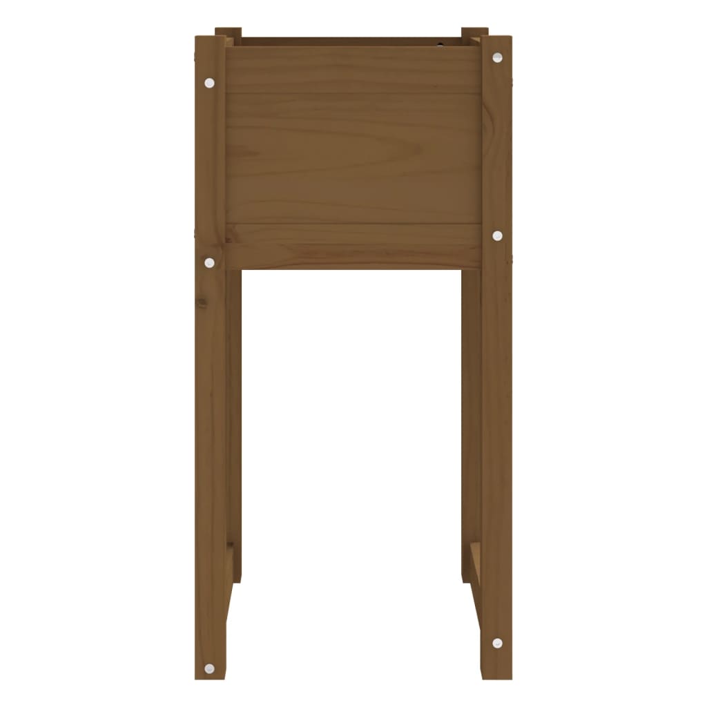 vidaXL Jardiniere, 2 buc., maro miere, 40x40x81 cm, lemn masiv de pin