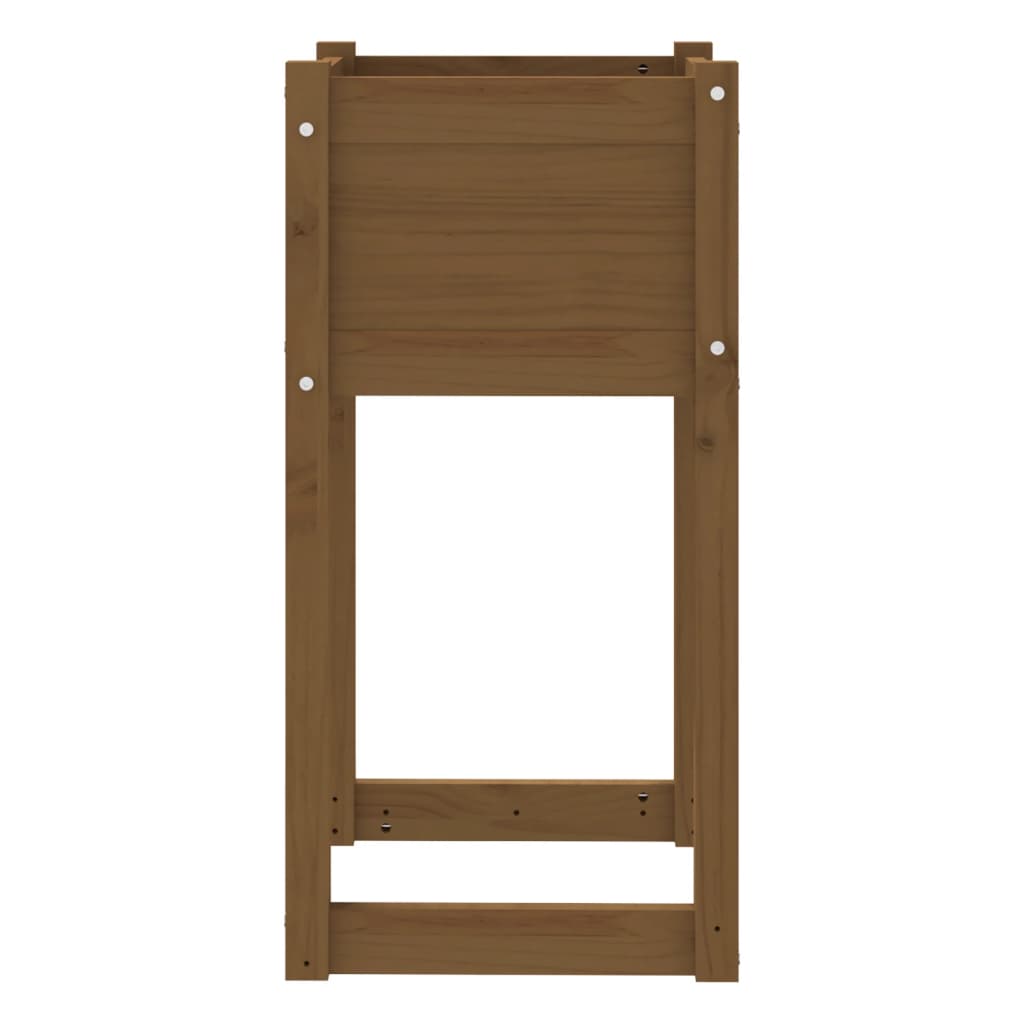 vidaXL Jardiniere, 2 buc., maro miere, 40x40x81 cm, lemn masiv de pin