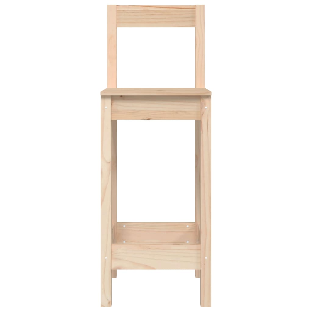 vidaXL Scaune de bar, 2 buc., 40x41,5x112 cm, lemn masiv de pin
