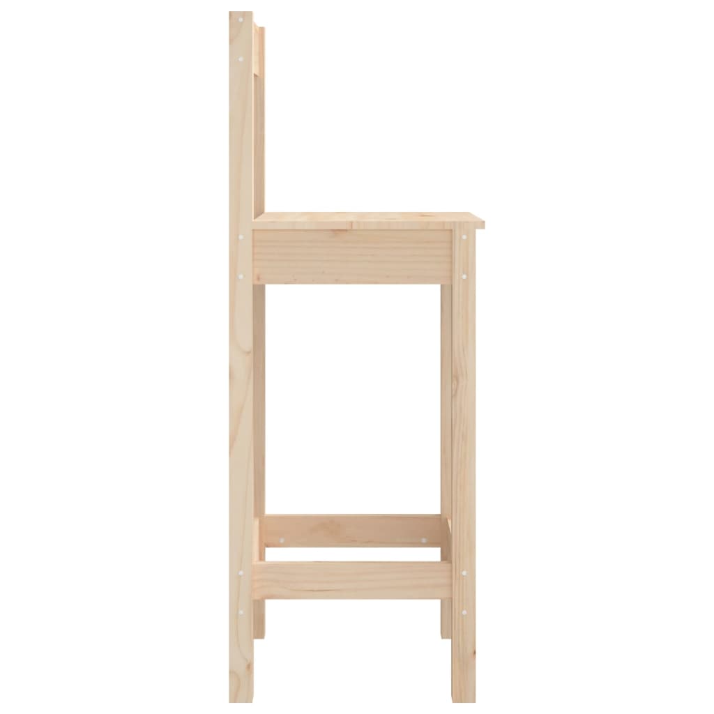 vidaXL Scaune de bar, 2 buc., 40x41,5x112 cm, lemn masiv de pin